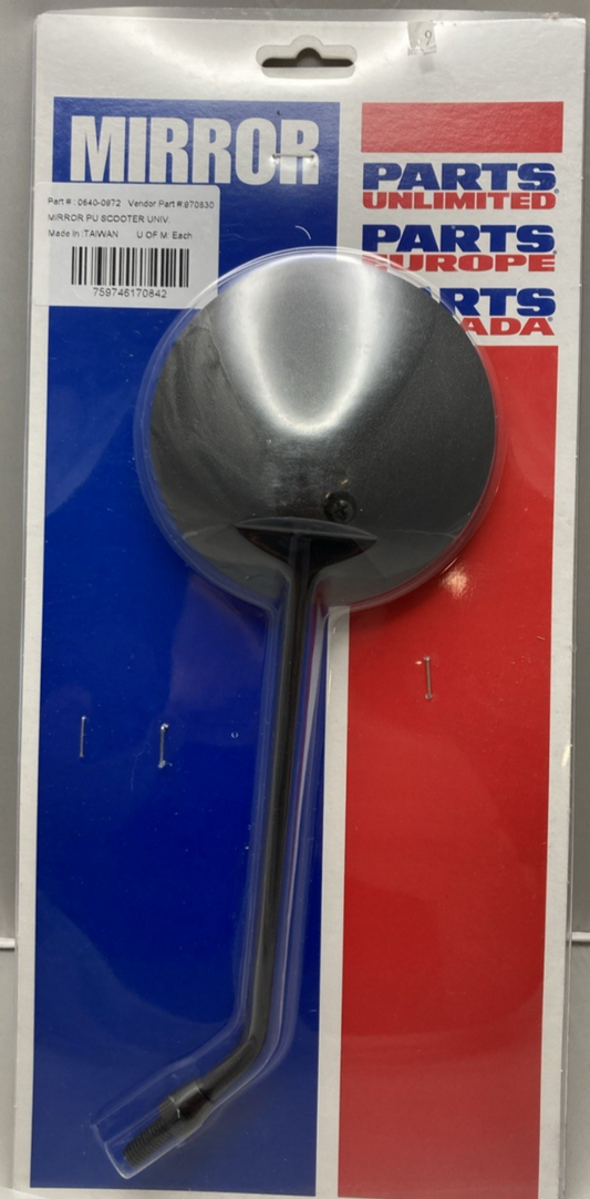 NEW GENUINE PARTS UNLIMITED 0640-0972 SCOOTER MIRROR