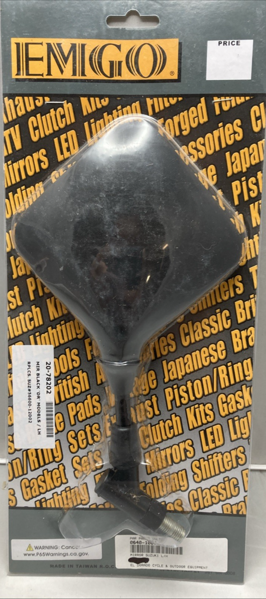 NEW GENUINE EMGO 20-78202 LEFT HAND SIDE REPLACEMENT MIRROR FOR SUZUKI