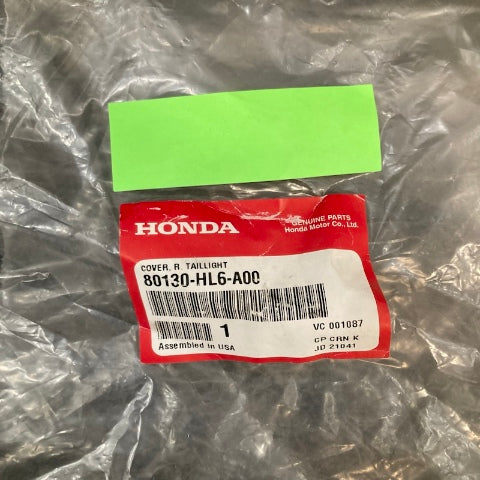 Honda 80130-HL6-A00 TAILLIGHT COVER New Genuine