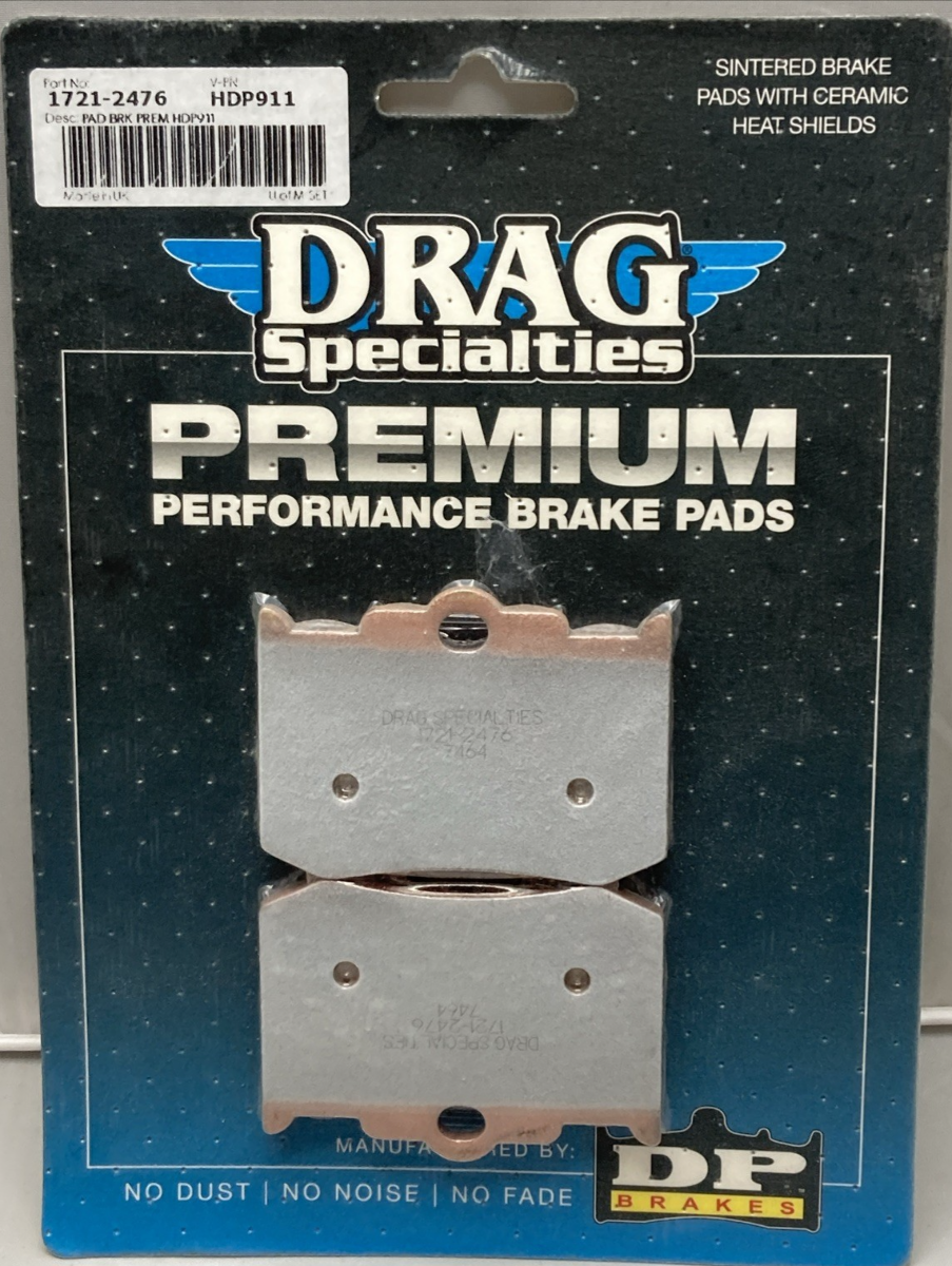 NEW GENUINE DRAG SPECIALTIES 1721-2476 PREMIUM BRAKE PADS