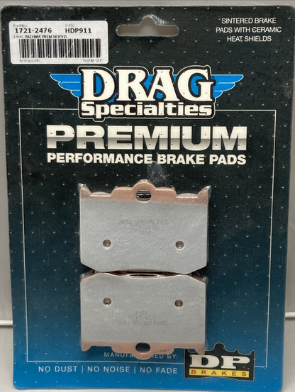 NEW GENUINE DRAG SPECIALTIES 1721-2476 PREMIUM BRAKE PADS