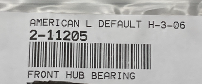 NEW GENUINE AMERICAN LANDMASTER 2-11205 Front Hub Bearing
