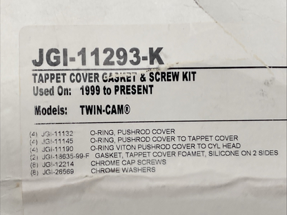 NEW GENUINE JAMES GASKETS JGI-11293-K Tappet Cover Gasket Kit with Screws