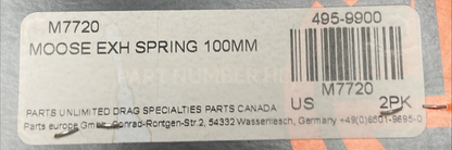NEW GENUINE MOOSE 495-9900 M7720 EXHAUST SPRINGS 100MM