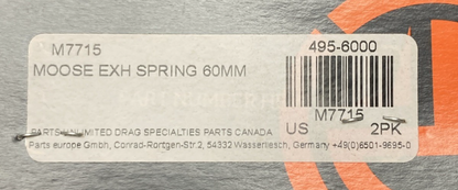 NEW GENUINE MOOSE 495-6000 M7715 EXHAUST SPRINGS