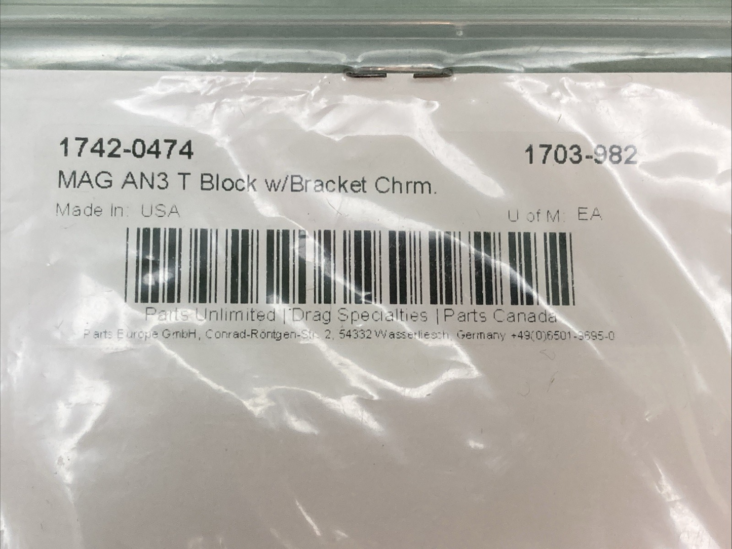 NEW GENUINE MAGNUM SHIELDING 1742-0474 MAG AN3 T BLOCK WITH BRACKET CHARM