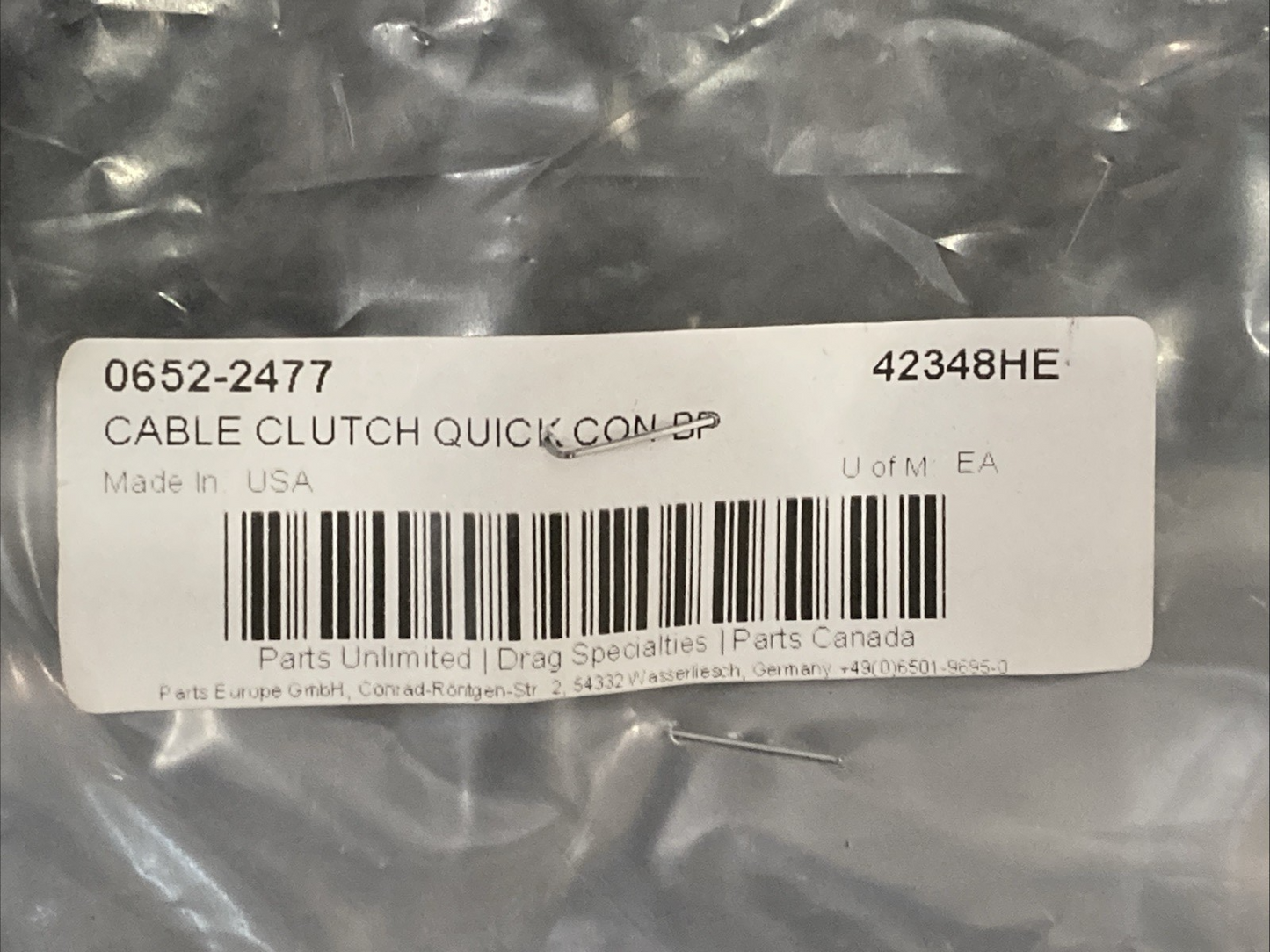 NEW GENUINE MAGNUM 0652-2477 CABLE CLUTCH QUICK CONNECT BLACK PEARL