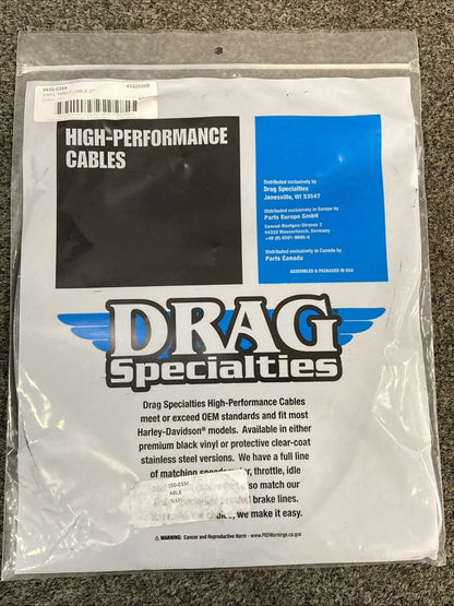 NEW GENUINE DRAG 0650-0334 VINYL THROT CABLE 37"