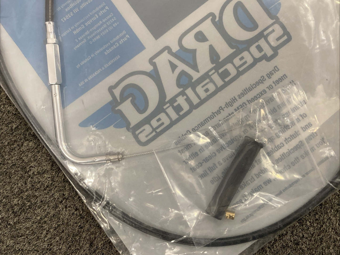 NEW GENUINE DRAG 0650-0340 VINYL THROT CABLE 43"