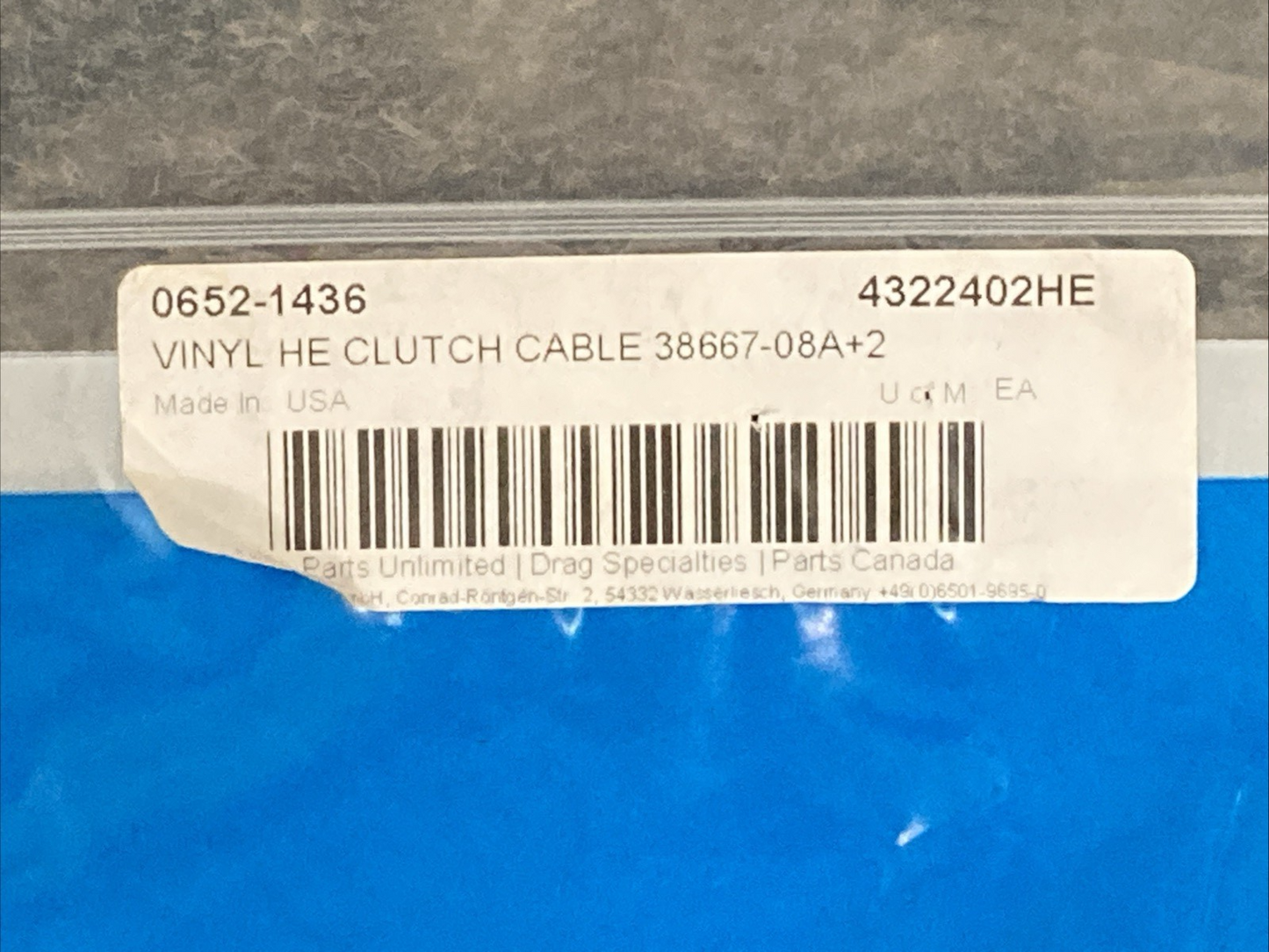 NEW GENUINE DRAG 0652-1436 VINYL HE CLUTCH CABLE 38667-08A+2