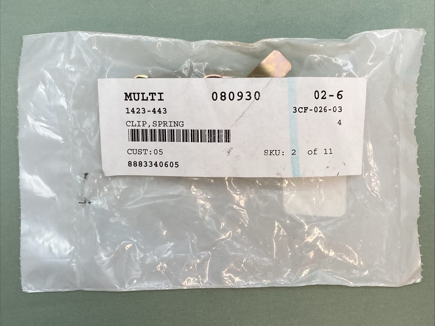 QTY 4 NEW GENUINE ARCTIC 1423-443 CLIP SPRING