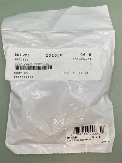NEW GENUINE ARCTIC H612516 LOCK ASSY, TRUNKLID