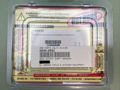 NEW GENUINE HOT RODS 0935-0552 SEAL OUTPUT SHAFT OSK0034