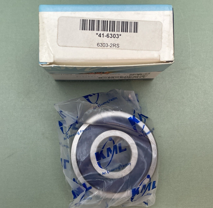 NEW GENUINE ALL BALLS 41-6303 BEARING 17X47X14 6303-2RS