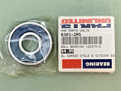 NEW GENUINE PARTS UNLIMITED 6301-2RS BEARING