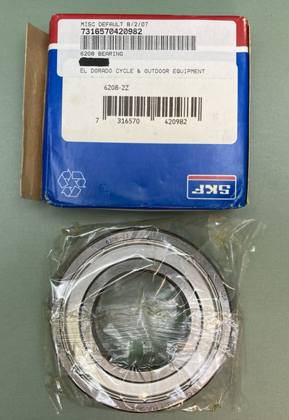 NEW GENUINE SKP 6208-2Z BEARING 7316570420982