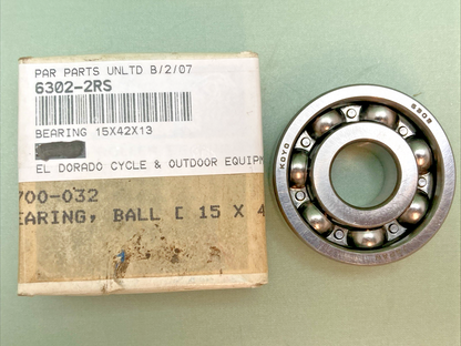 NEW GENUINE KOYO 6302-2RS BEARING 15X42X13