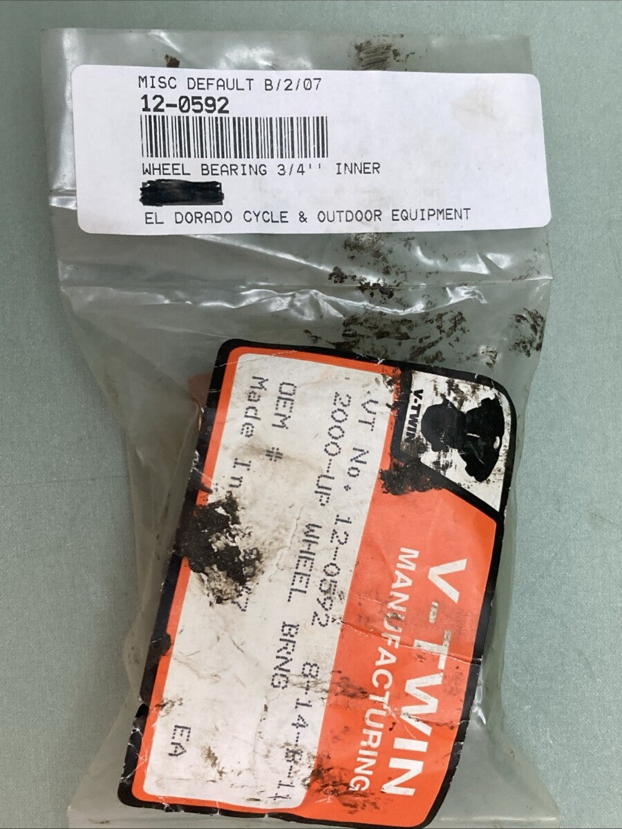 NEW GENUINE VTWIN 12-0592 WHEEL BEARING