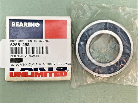 NEW GENUINE PARTS UNLIMITED 6205-2RS BEARING 25X52X15