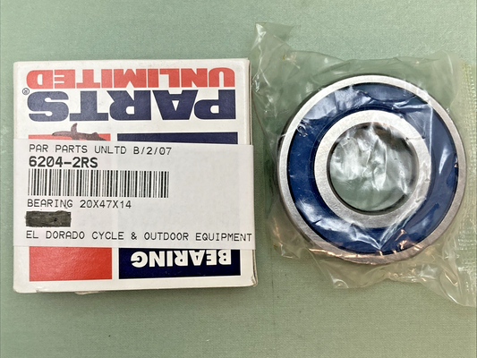 NEW GENUINE PARTS UNLIMITED 6204-2RS BEARING 20X47X14