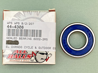 NEW GENUINE ALL BALLS 6002-2RS SEALED BEARING