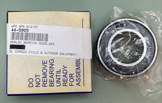 NEW GENUINE WPS 44-5905 SEALED BEARING 6205-2RS