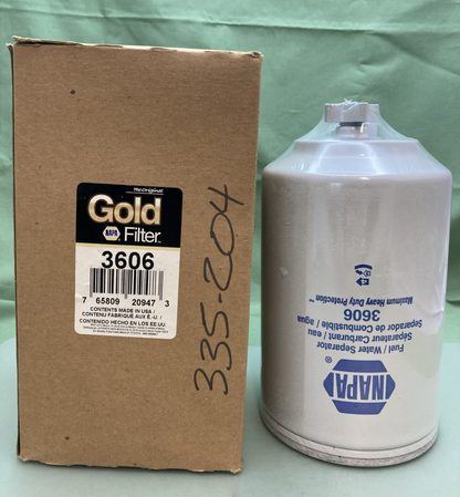 NEW GENUINE NAPA 3606 FUEL FILTER
