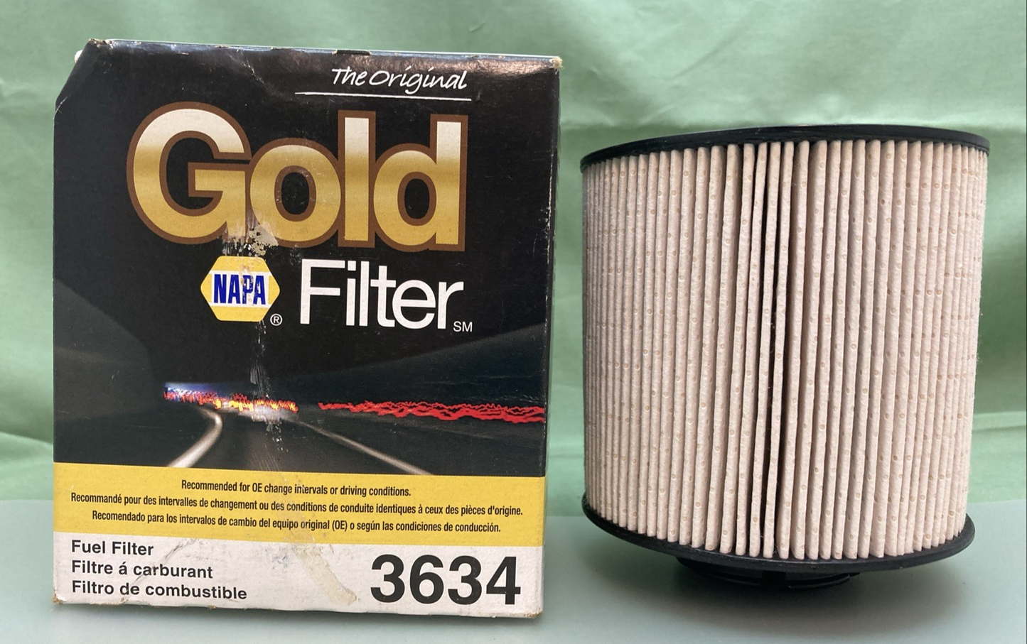 NEW GENUINE NAPA 3634 FUEL FILTER