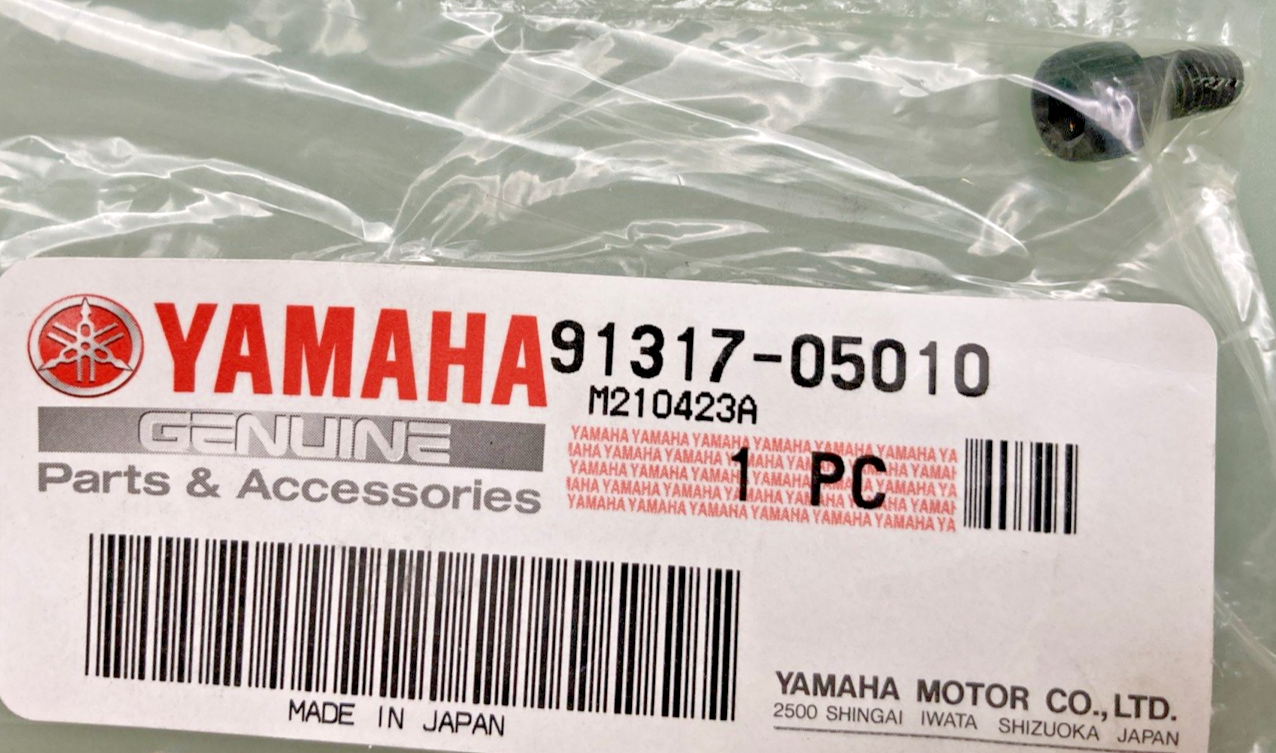 QTY 2 NEW GENUINE YAMAHA 91317-05010 FUEL TANK BOLT