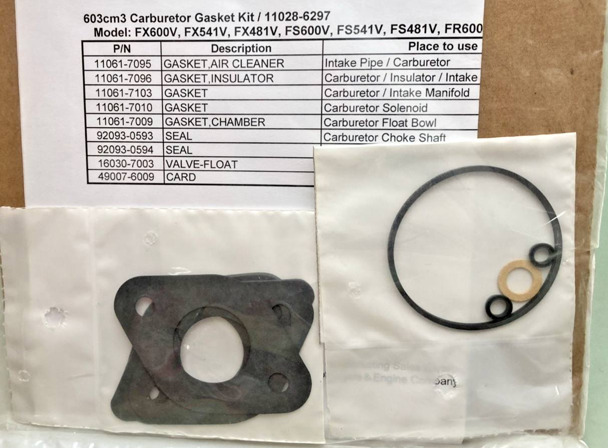NEW GENUINE KAWASAKI 110286297 CARB GASKET KIT