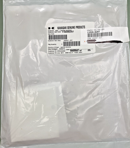 NEW GENUINE KAWASAKI 110286297 CARB GASKET KIT