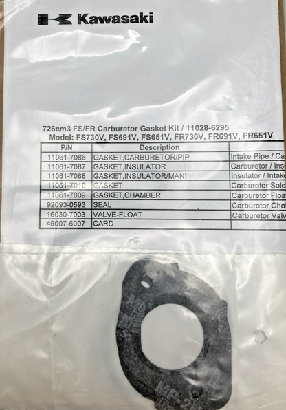 NEW GENUINE KAWASAKI 110286295 CARB GASKET KIT