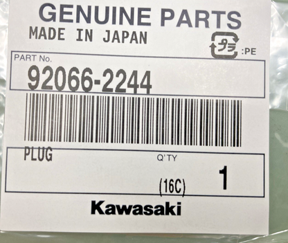 QTY 4 NEW GENUINE KAWASAKI 92066-2244 WELCH PLUG