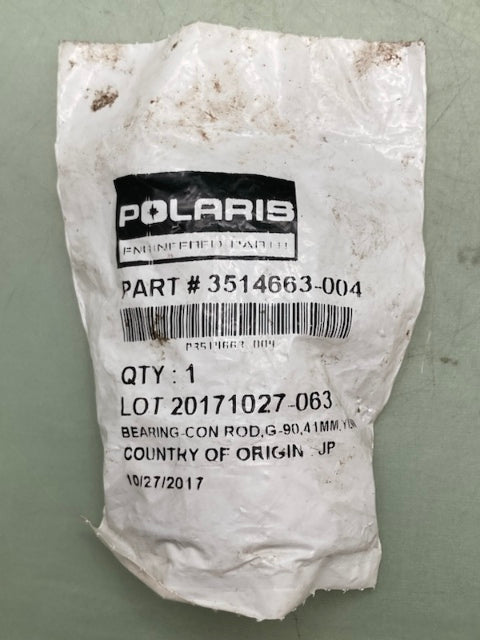 Polaris 3514663-004 CONNECTING ROD BEARING New Genuine