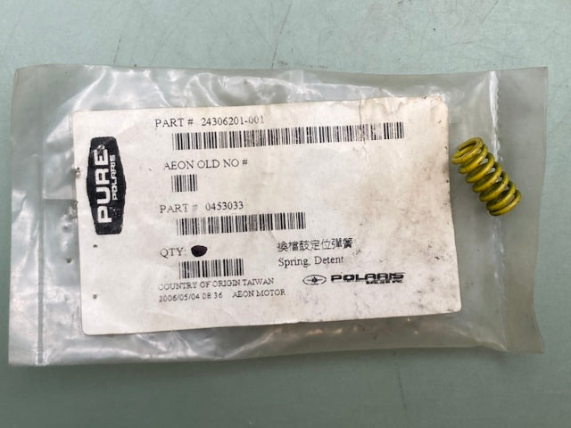 Polaris 24306201-001 Spring Detent New Genuine