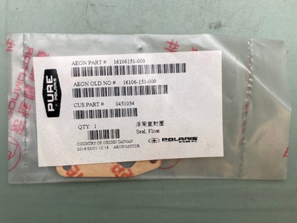 Polaris 0451054 SEAL FLOAT CHAMBER New Genuine