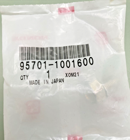 NEW GENUINE HONDA 95701-1001600 FLANGE BOLT