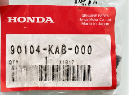 NEW GENUINE HONDA 90104-KAB-000 AIR CLEANER FLANGE BOLT