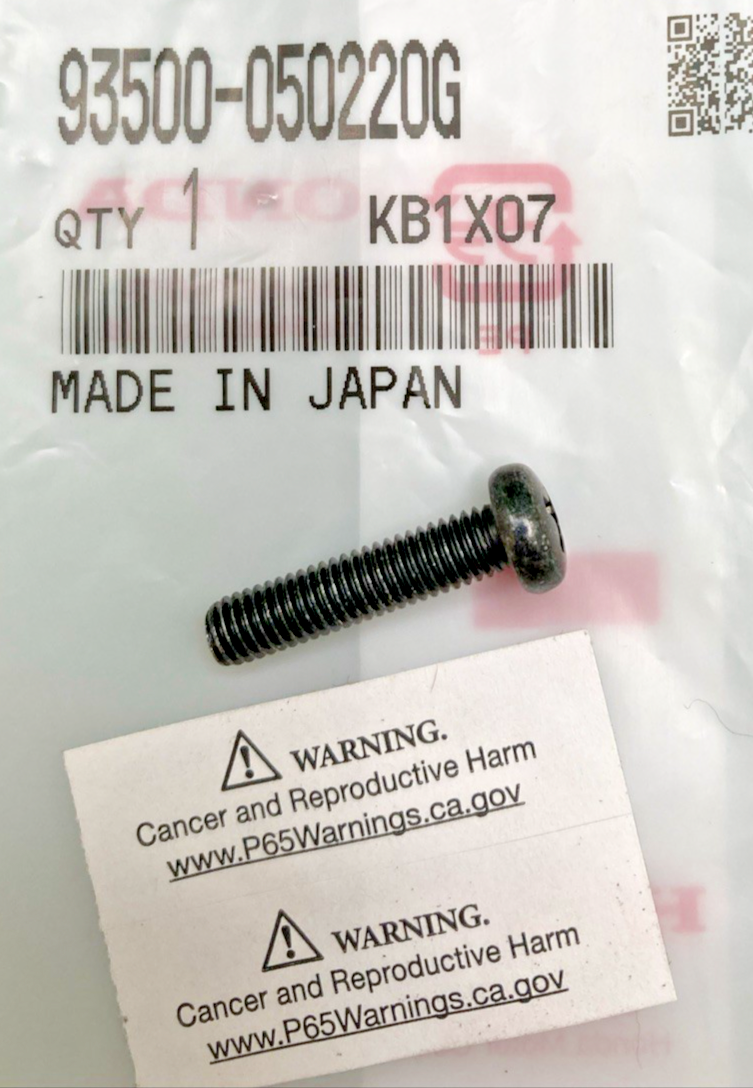 NEW GENUINE HONDA 93500-050220G PAN SCREW