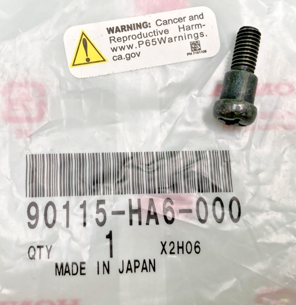 NEW GENUINE HONDA 90115-HA6-000 SCREW