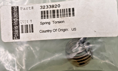 NEW GENUINE POLARIS 3233820 ACTUATOR TORSION SPRING, RANGER TM SERIES 10 11
