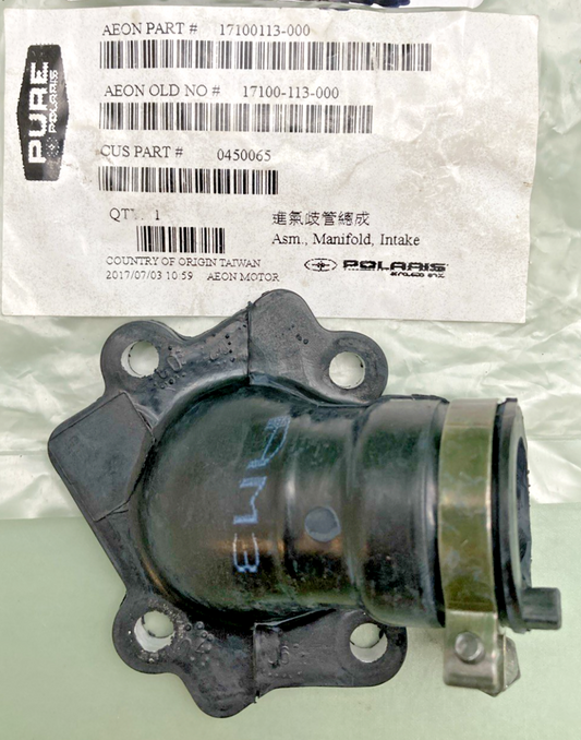NEW GENUINE POLARIS 0450065 INTAKE MANIFOLD, 1-6 50 90 X SPORTSMAN SCRAMBLER 200
