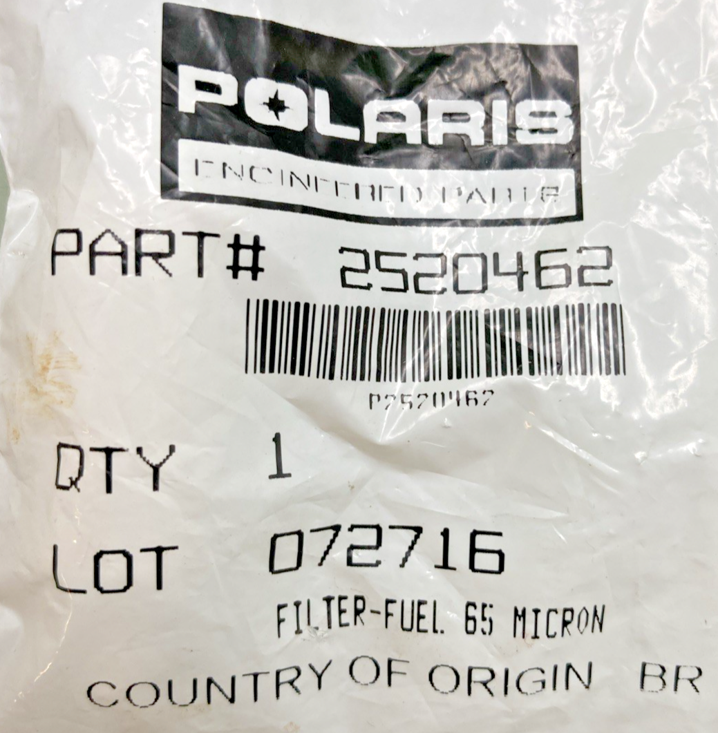 NEW GENUINE POLARIS 2520462 FUEL FILTER 65 MICRON