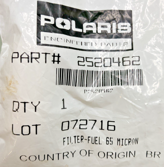 NEW GENUINE POLARIS 2520462 FUEL FILTER 65 MICRON