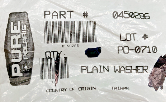 NEW GENUINE POLARIS 0450286 PLAIN WASHER