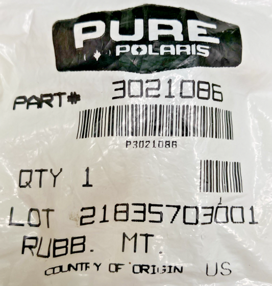NEW GENUINE POLARIS 3021086 RUBBER CARB MOUNT CARBURETOR MOUNT