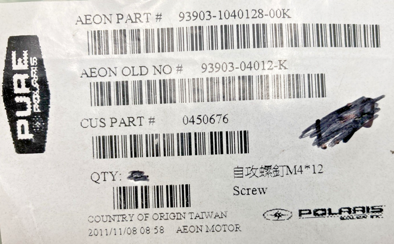 QTY 9 NEW GENUINE POLARIS 0450676 Self Tapping Screw