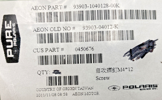 QTY 9 NEW GENUINE POLARIS 0450676 Self Tapping Screw