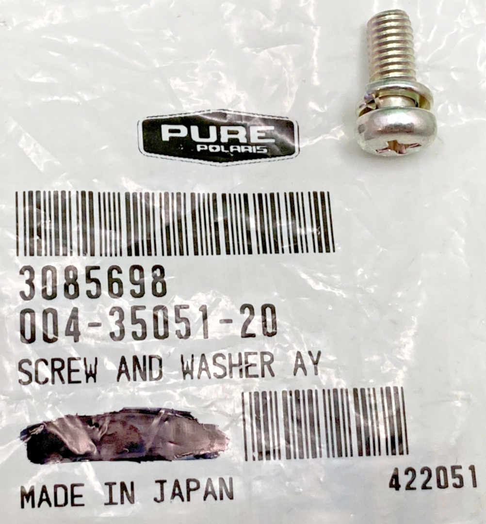 QTY 2 NEW GENUINE POLARIS 3085698 SCREW W/ WASHER, MAGNUM RAGER SPORTSMAN