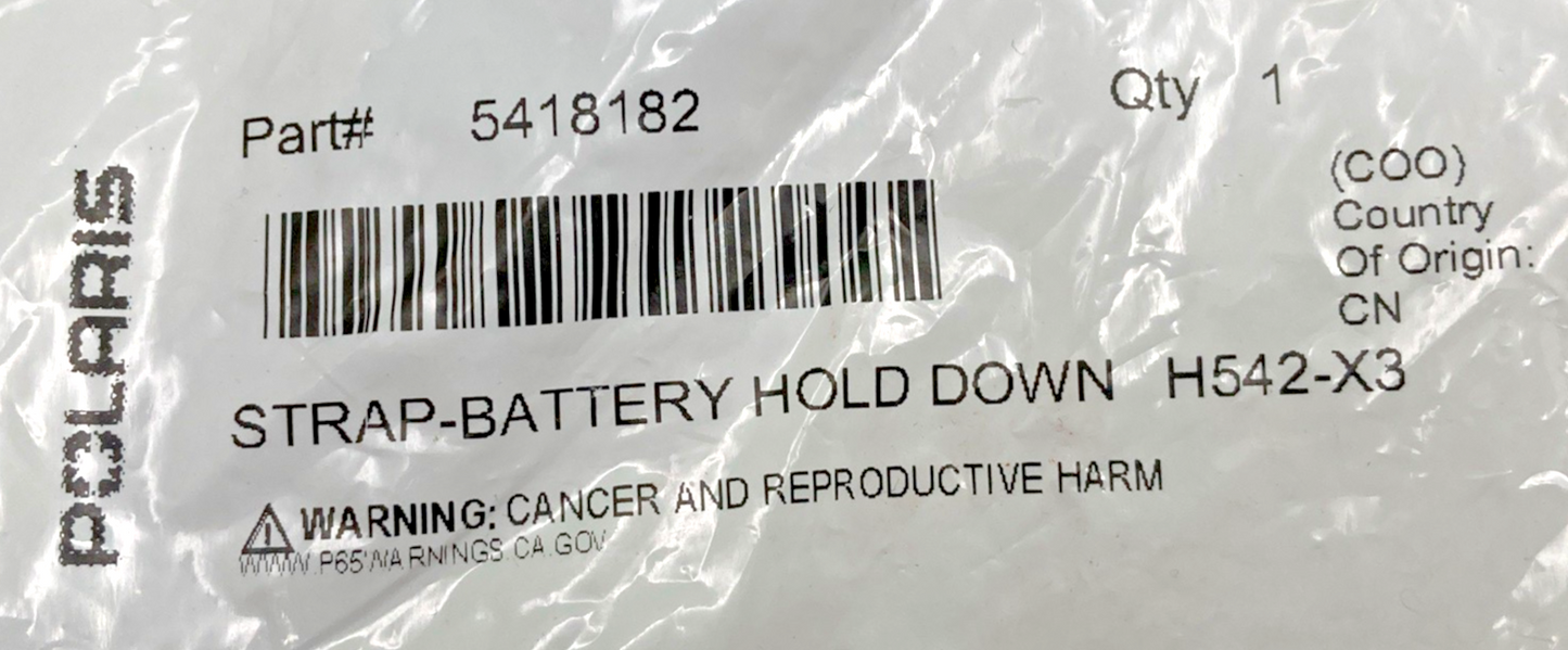 NEW GENUINE POLARIS 5418182 STRAP-BATTERY HOLD DOWN Scrambler Trail Boss 85-14